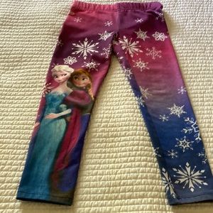 DISNEY FROZEN ANNA & ELSA PRINT LEGGINGS.